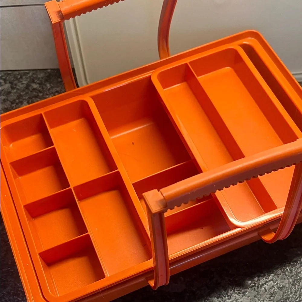Orange Storage Organizer with Handles